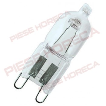 Bec halogen pentru lampa cuptor pentru soclu G9 putere 40W 230V temperatura maxima de lucru 300°C